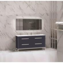 Madeli B460-60C-001-LC-SA-BN - Madeli Pinnacle 60C'' Free standing Vanity Cabinet in Sapphire/HW: Brushed Nickel(BN)