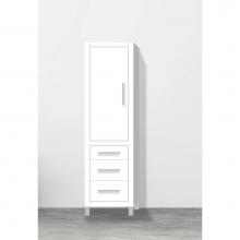 Madeli LCES-201871-L001-LL-WH-PN - Madeli Estate 20''W x 18''D x 76''H Free Standing Linen Cabinet L Hi