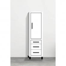 Madeli LCES-201871-R001-LL-WH-MB - Madeli Estate 20''W x 18''D x 76''H Free Standing Linen Cabinet R Hi