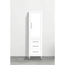 Madeli LCES-201871-R001-LL-WH-PN - Madeli Estate 20''W x 18''D x 76''H Free Standing Linen Cabinet R Hi