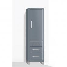 Madeli LCES-201871-R001-LS-TG-BN - Madeli Estate 20''W x 18''D x 76''H Free Standing Linen Cabinet R Hi