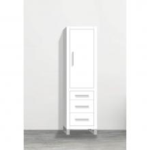 Madeli LCES-201871-R001-LS-WH-BN - Madeli Estate 20''W x 18''D x 76''H Free Standing Linen Cabinet R Hi