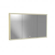 Madeli MC-PI6036C-SM-04-000-SB - Madeli Pioneer Lighted Mirrored Cabinet, Surface Mount, 60'' x 36'' x 4-3/4&ap