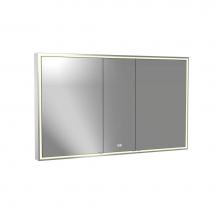 Madeli MC-PI6036D-SM-04-000-PC - Madeli Pioneer Lighted Mirrored Cabinet, Surface Mount, 60'' x 36'' x 4-3/4&ap