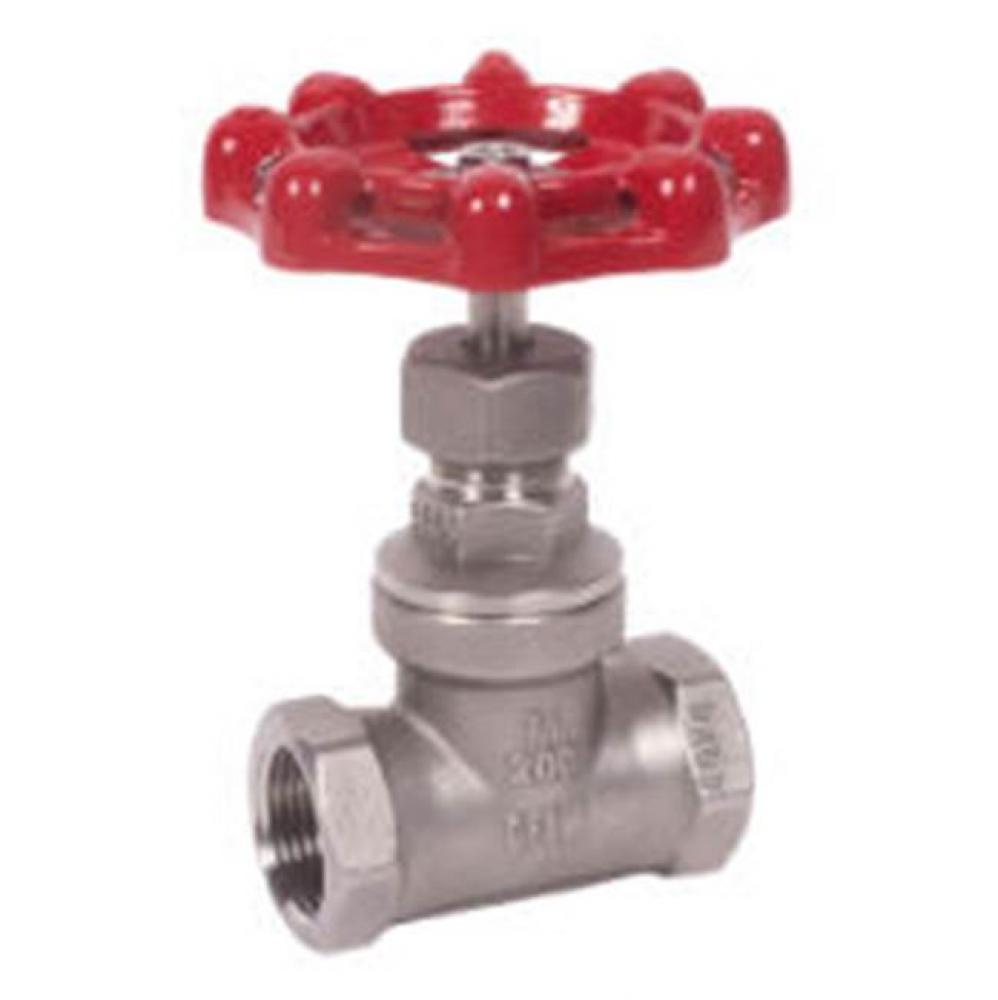 1'' SS THD GLOBE VALVE RISING STEM 200 WOG