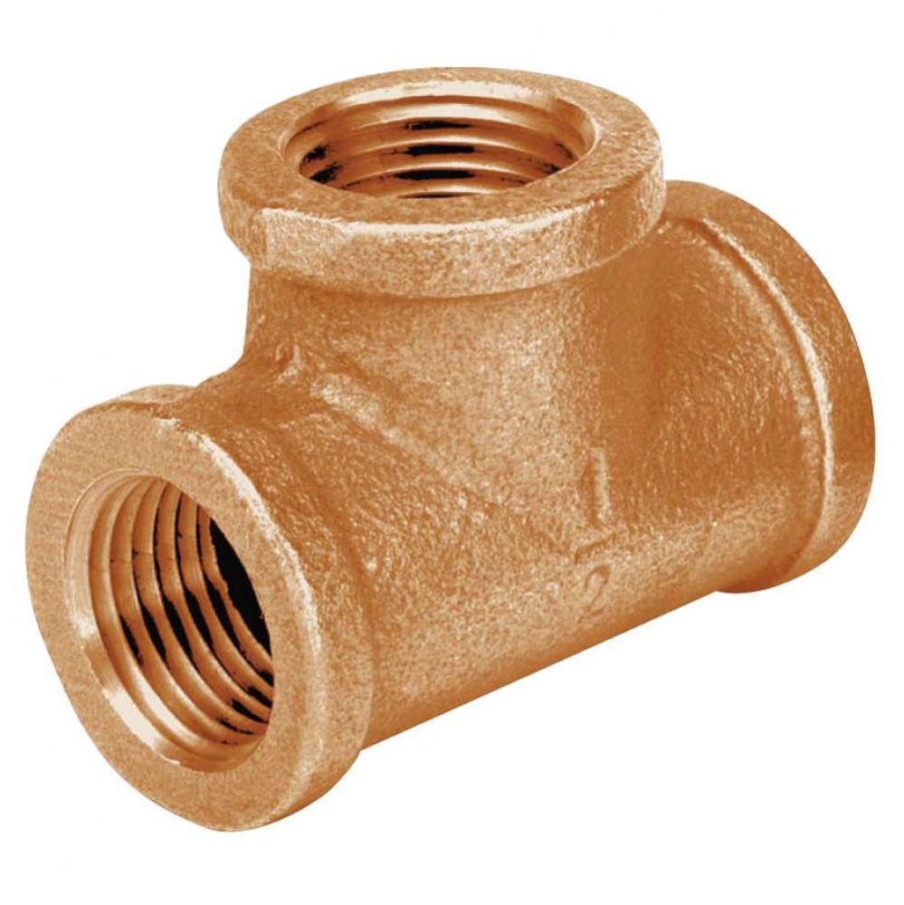 2-1/2'' X 1-1/4''            Brass Red Tee