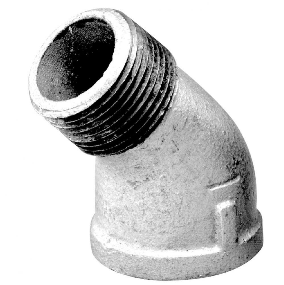 1/8'' Galv Mall 45 St Elbow