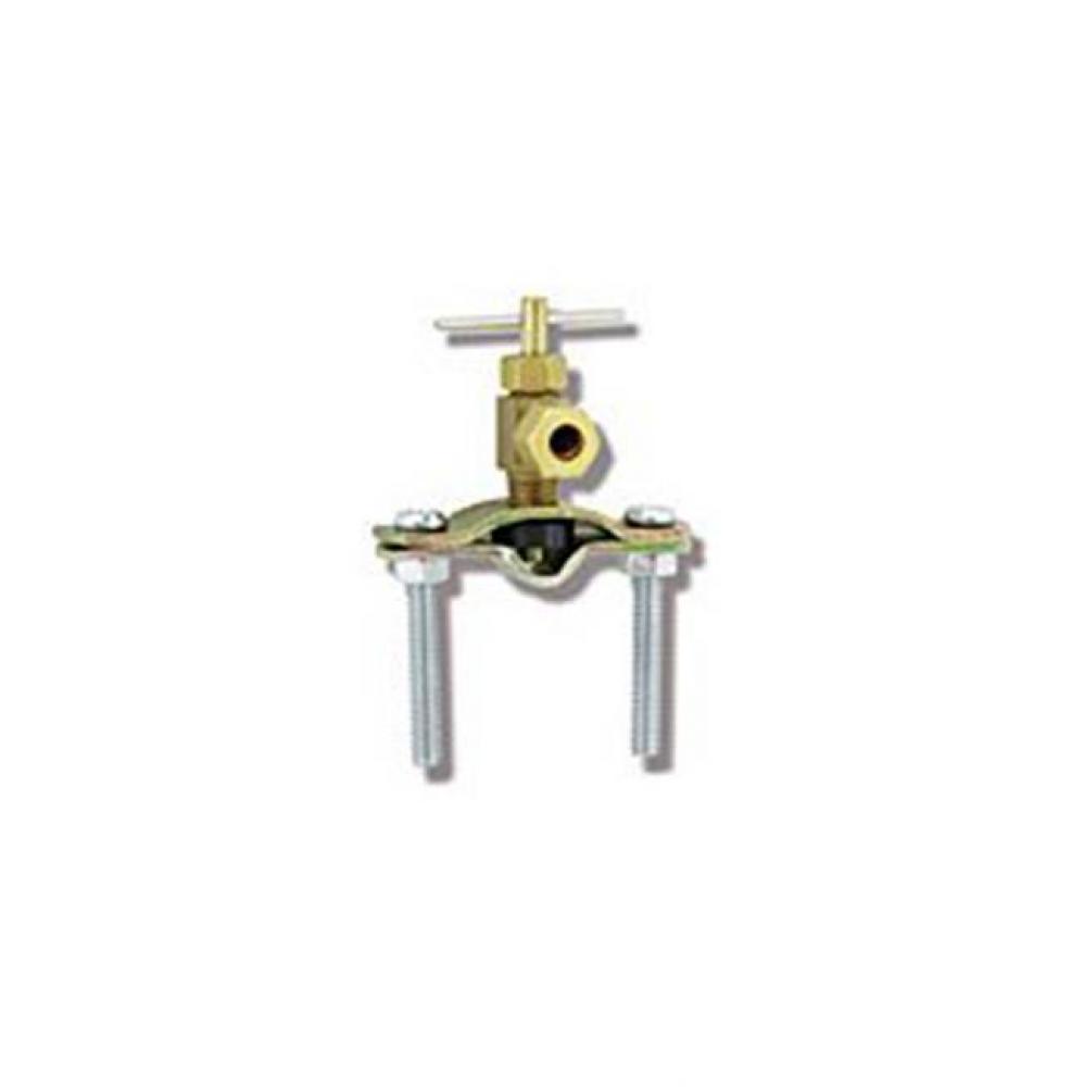 Brass Saddle Valve-Self-Piercing-1/4'' Od Tube Fits 3/8''- 1-1/4'' T