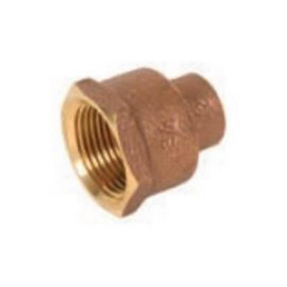 1/2''C X 3/4''FIP CAST BRASS FEMALE ADAPTER NOT FOR POTABLE WATER