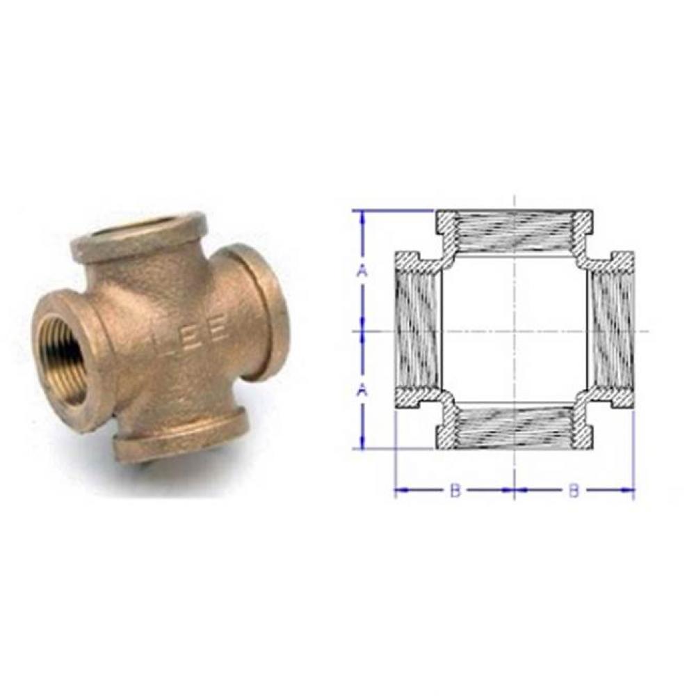 3/4'' Lead Free Domestic Brass Cross