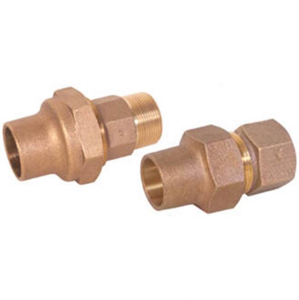 Lead Free 1-1/2'' Flare X 1-1/2'' Mip Bronze Male Adapter