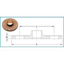 Matco Norca DB-CFCH12LF - 5'' 150No.  Lead Free Domestic Brass Swt Comp Flange