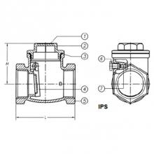 Matco Norca 521T09 - 2-1/2'' IPS SWING CHECK VALVE NOT FOR POTABLE WATER