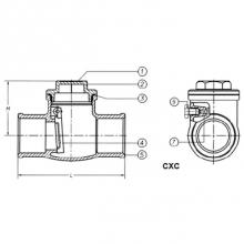 Matco Norca 521C09 - 2-1/2'' C-C CHECK VALVE NOT FOR POTABLE WATER