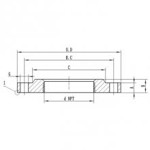 Matco Norca CIRFB63 - 6X3 Blk C.I.Reducing Flange (3X11)