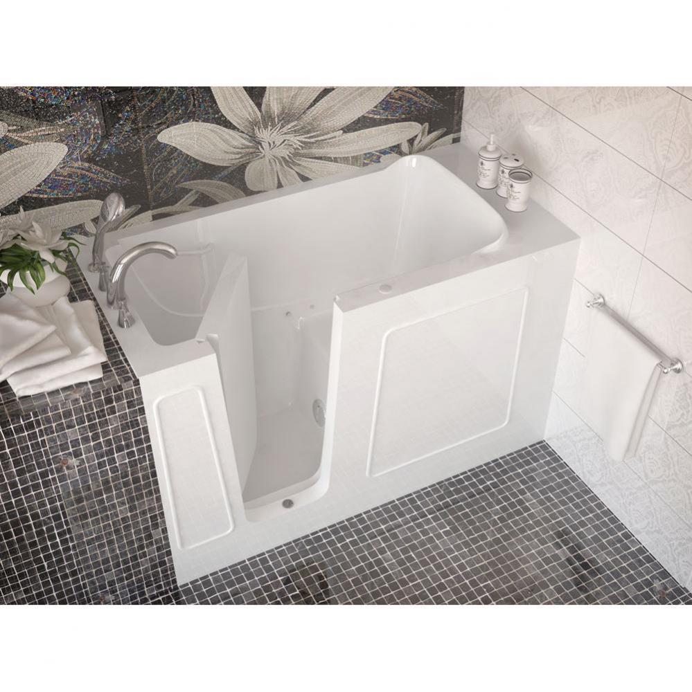 MediTub Walk-In 30 x 60 Left Drain White Air Jetted Walk-In Bathtub