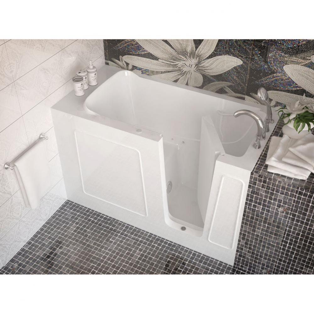 MediTub Walk-In 30 x 60 Right Drain White Air Jetted Walk-In Bathtub