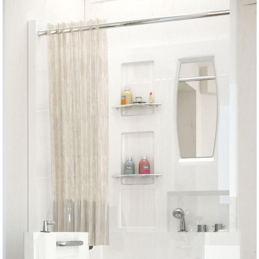 MediTub Shower Enclosure 31 x 40  3-Piece Walk-In Bathtub Surround in White