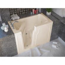 Meditub 2952LBD - MediTub Walk-In 29 x 52 Left Drain Biscuit Whirlpool and Air Jetted Walk-In Bathtub