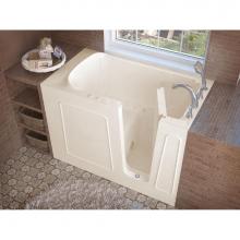 Meditub 3053RBA - MediTub Walk-In 30 x 53 Right Drain Biscuit Air Jetted Walk-In Bathtub