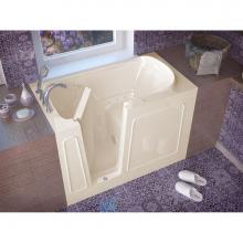 Meditub 3054LBA - MediTub Walk-In 30 x 54 Left Drain Biscuit Air Jetted Walk-In Bathtub