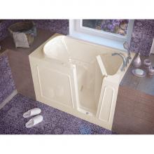 Meditub 3054RBA - MediTub Walk-In 30 x 54 Right Drain Biscuit Air Jetted Walk-In Bathtub