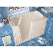 Meditub 3260LBA - MediTub Walk-In 32 x 60 Left Drain Biscuit Air Jetted Walk-In Bathtub