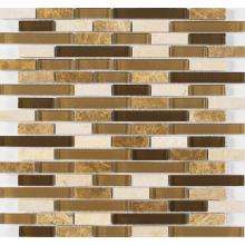 Merola Tile GVEMBMIXDCA - G-101 Vetro Marmi Cappucino Mixed Brick