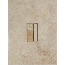 Merola Tile TIMPE1013WHDE - Imperial White 10x13 Deco
