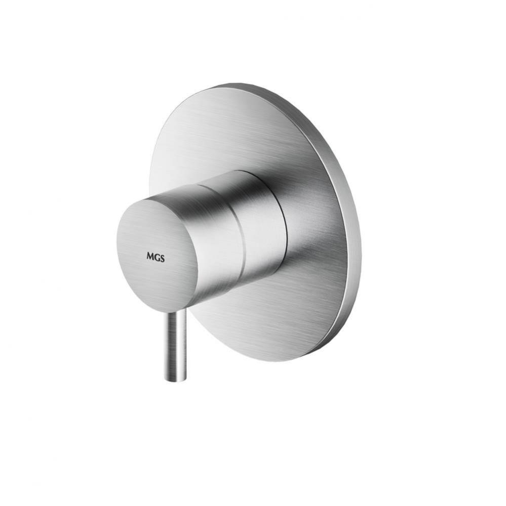 Built-in shower mixer - Matte Knurled handle