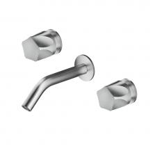 MGS PE287-M - 3 hole wall mounted mixer - no waste - Matte