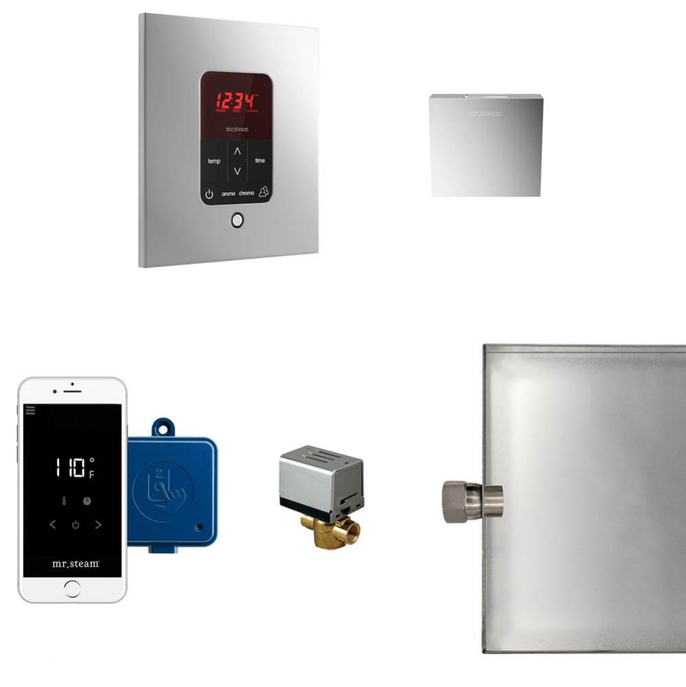 Butler Steam Shower Control Package with iTempoPlus Control and Aroma Designer SteamHead in Square