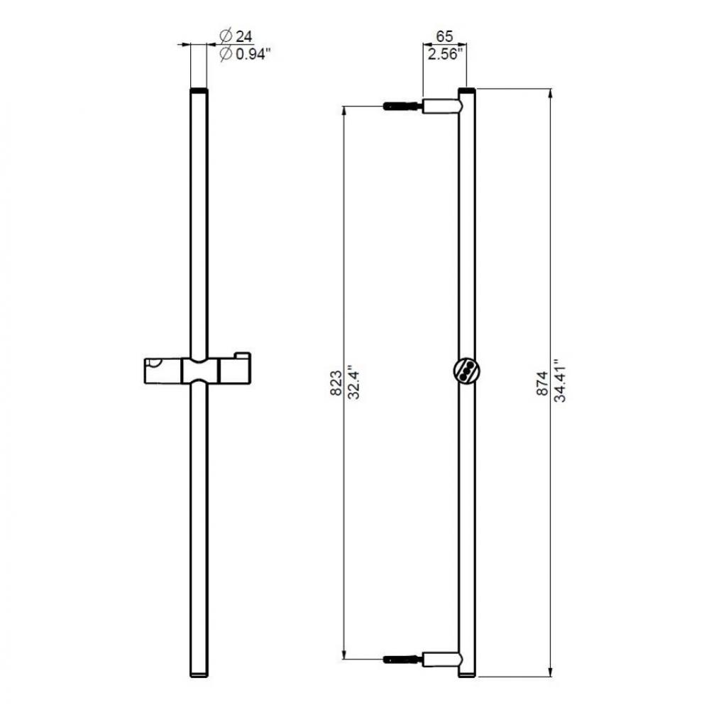 TECHNO TWIST 24 MM 90 CM SLIDE