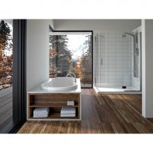 Neptune Rouge 15.22212.000015.10 - BERLIN bathtub 32x60, Rouge-Air, White