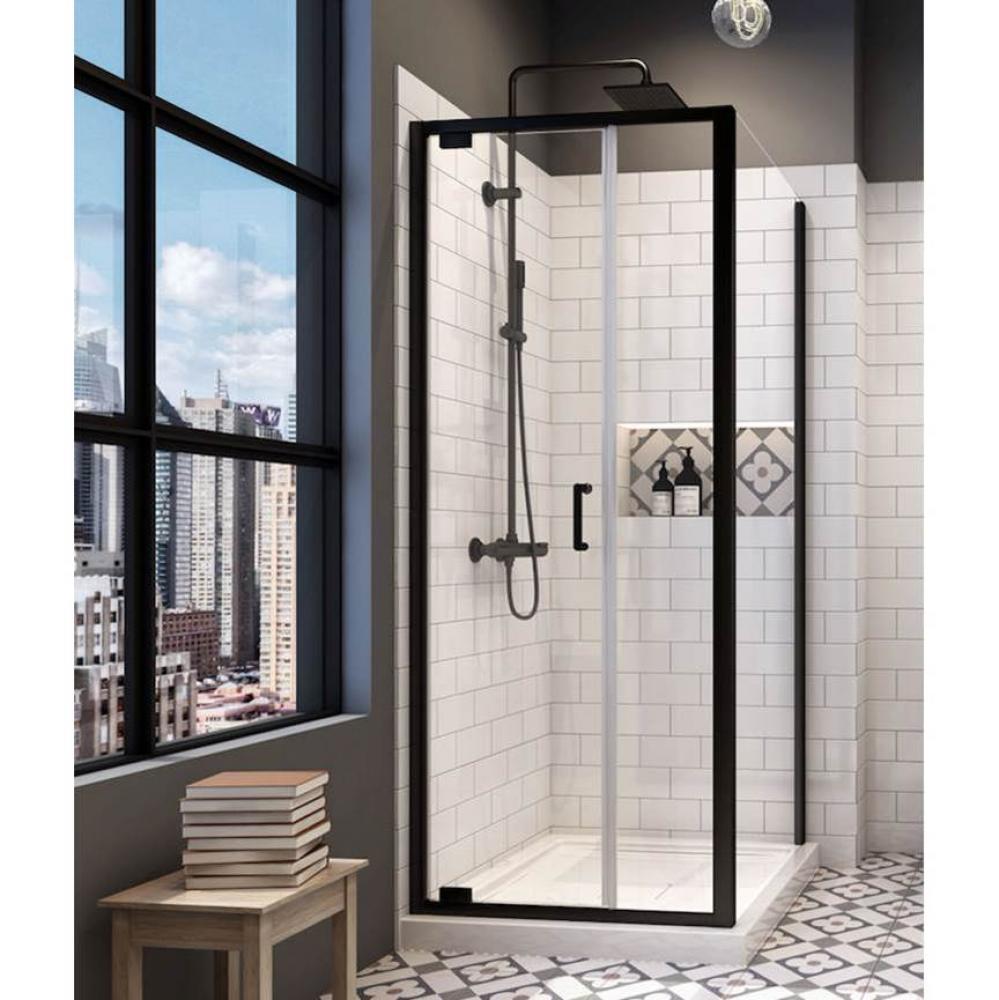 AGAYA shower door front 42, return 36, CHROME