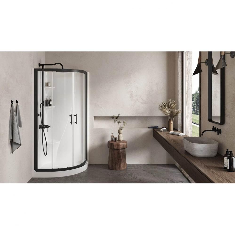 Avalanche 36 x 36, 2 piece  Shower Enclousure, Glossy White