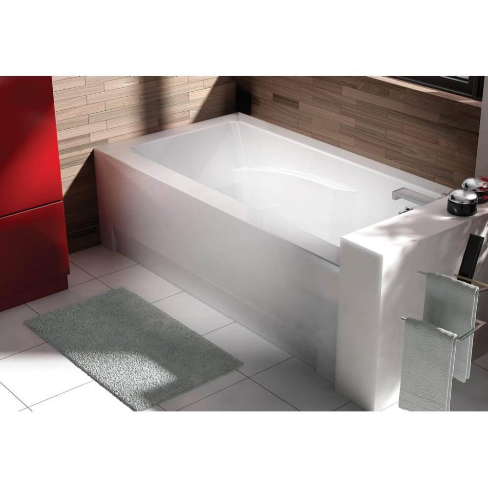 City 66 x 34, Alcove SuperAeroMassage Bathtub, Glossy White