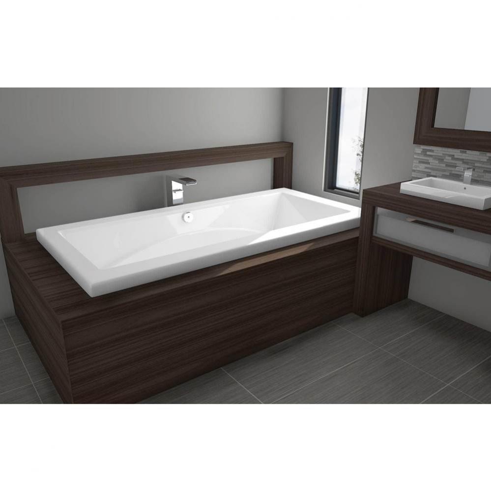 Freedom 72 x 36,Deck Mount SuperAeroMassage Bathtub, Glossy White