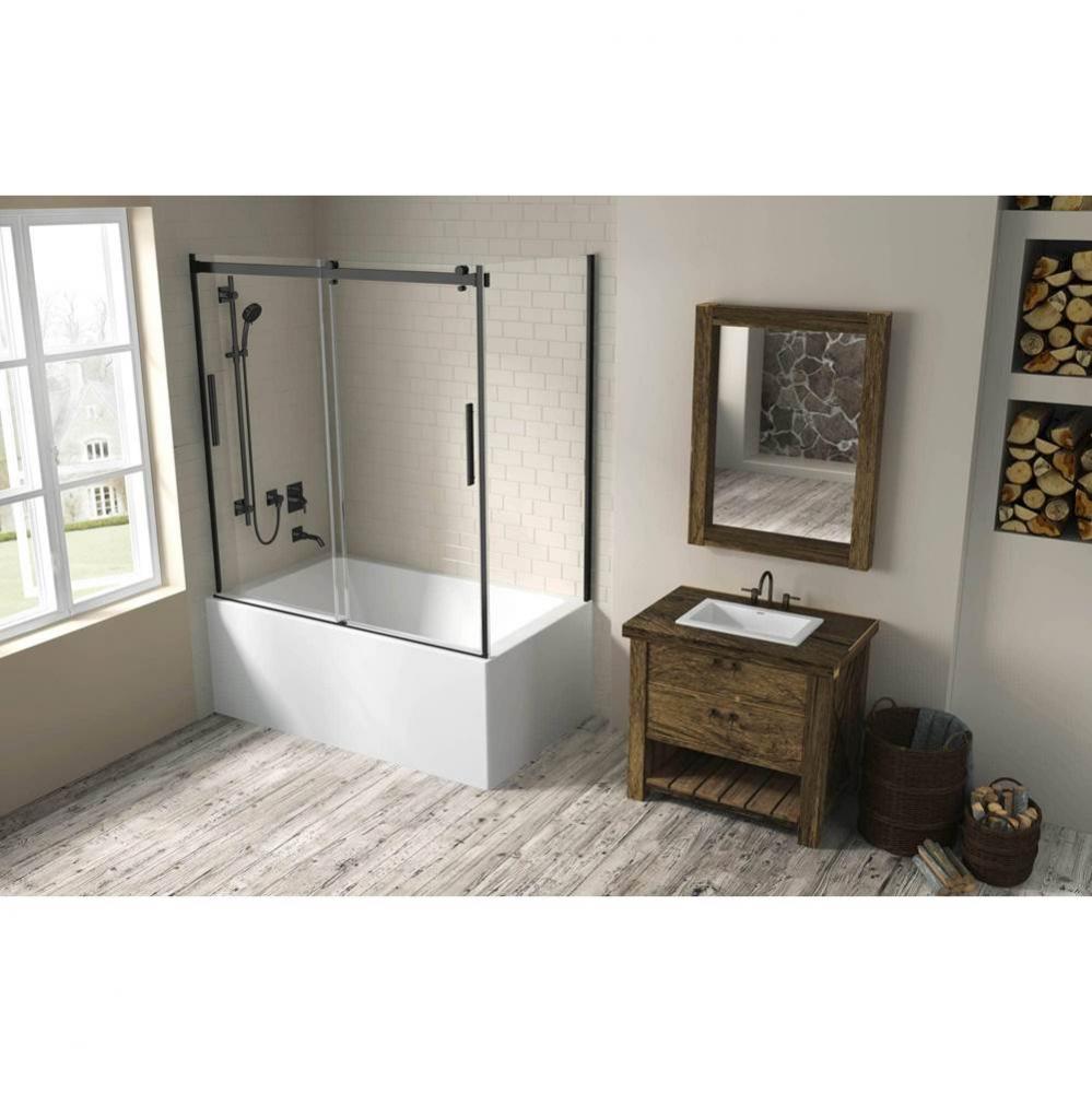 Hydria 66, Sliding Side Wall  Bathtub Door, Chrome