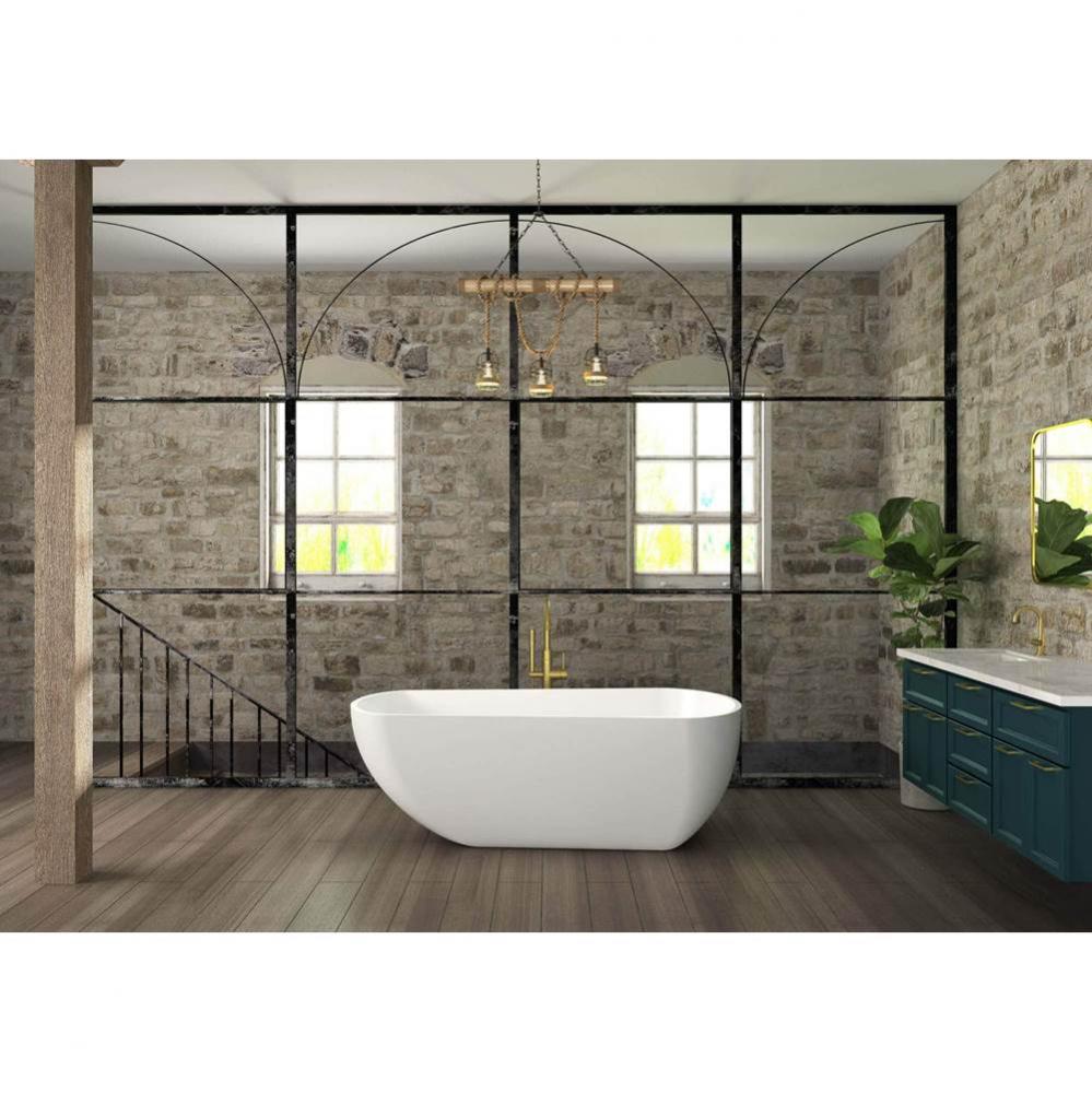 Muskoka Freestanding 67 x 36, Soaking Bathtub, Glossy White