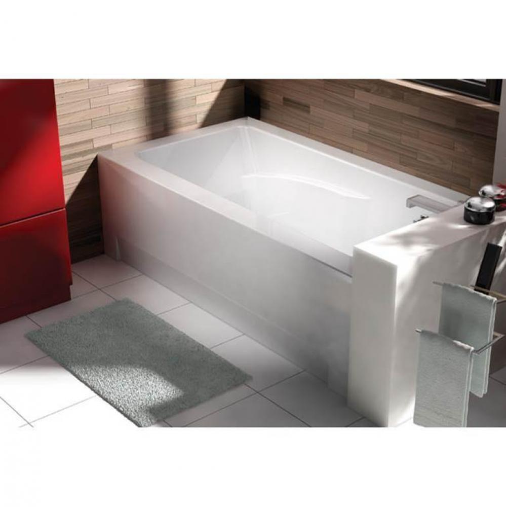 City 66 x 34, Alcove ComfortAir Bathtub, Glossy White