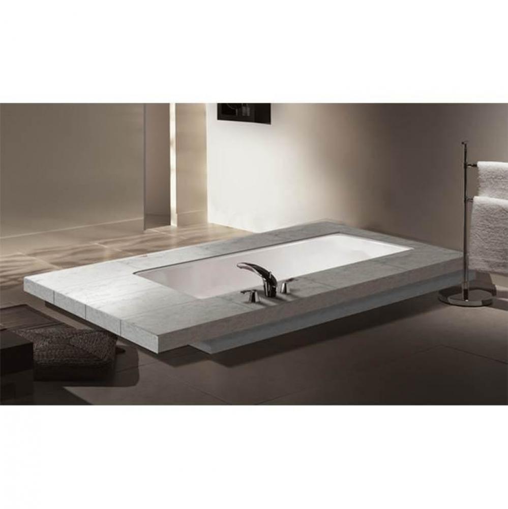 Liberty Deck Mount 72 x 32, ComfortAir Bathtub, Glossy White