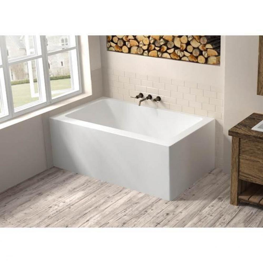 Loft 2 Sides 60 x 31, ComfortAir Bathtub, Glossy White