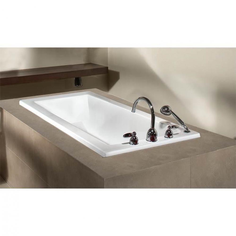 Unity Deck Mount 60 x 30, SuperAeroMass Bathtub, Glossy White