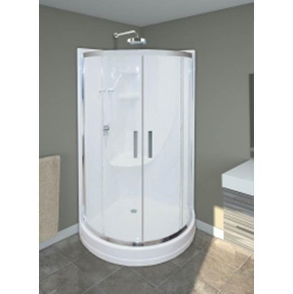 Corner Shower Door Po36 Discrection Glass 6Mm