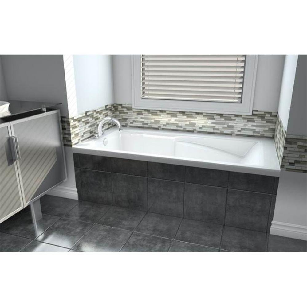 Sublime Alcove 60 x 30, SuperAeroMassage Bathtub, Glossy White