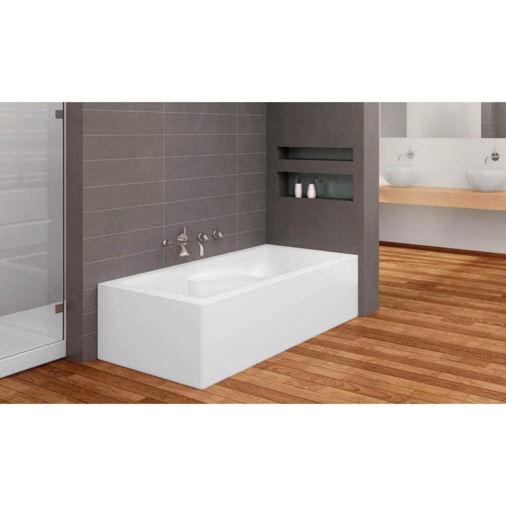 Suite 2 Sides (Front And Right) 66 x 31, AeroMassage Bathtub, Glossy White