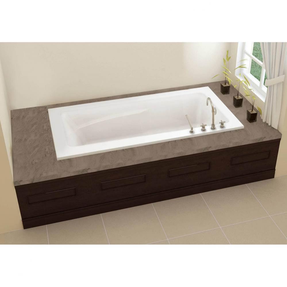 Sublime Deck Mount 60 x 32, SuperAeroMassage Bathtub, Glossy White