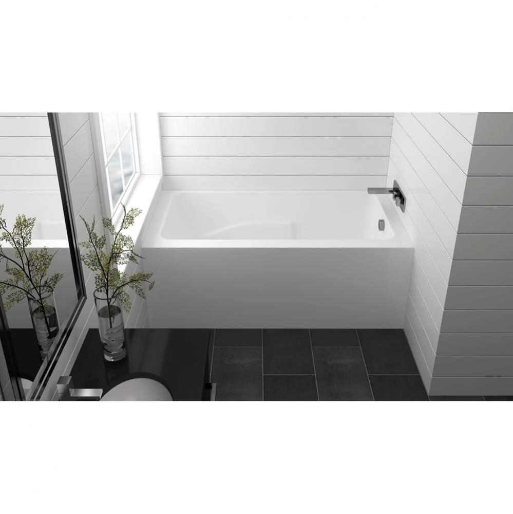 Suite Alcove 66 x 31, AeroMassage Bathtub, Glossy White