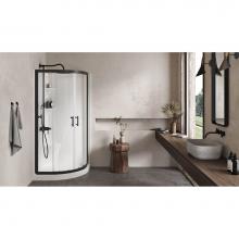 Oceania Baths AV362S01 - Avalanche 36 x 36, 2 piece  Shower Enclousure, Glossy White